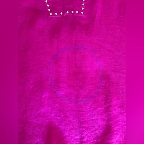 Ivanka Trump fuchsia linen tunic top XS - Picture 7 of 8
